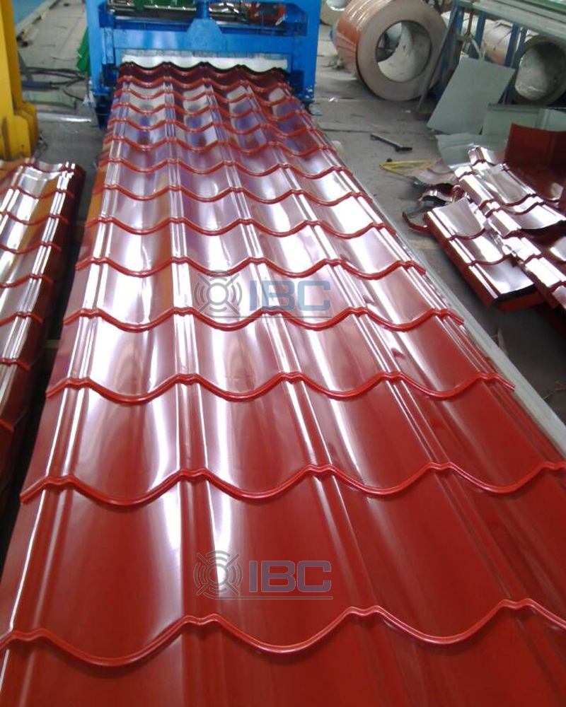 Light Weight Building Materials Colour Corrugated Metal Sheets - China Wave  Roofing Sheet, Colourbond Iron Sandbank