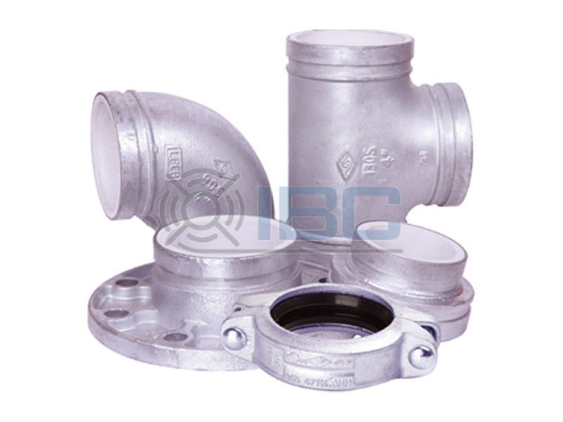 Ductile Iron Grooved Fittings -plastic-lining
